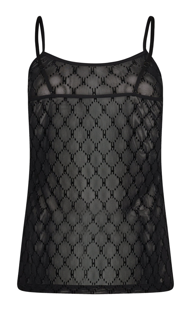 Hype The Detail Top - Mesh Singlet - Black