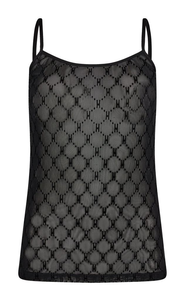 Hype The Detail Top - Mesh Singlet - Black