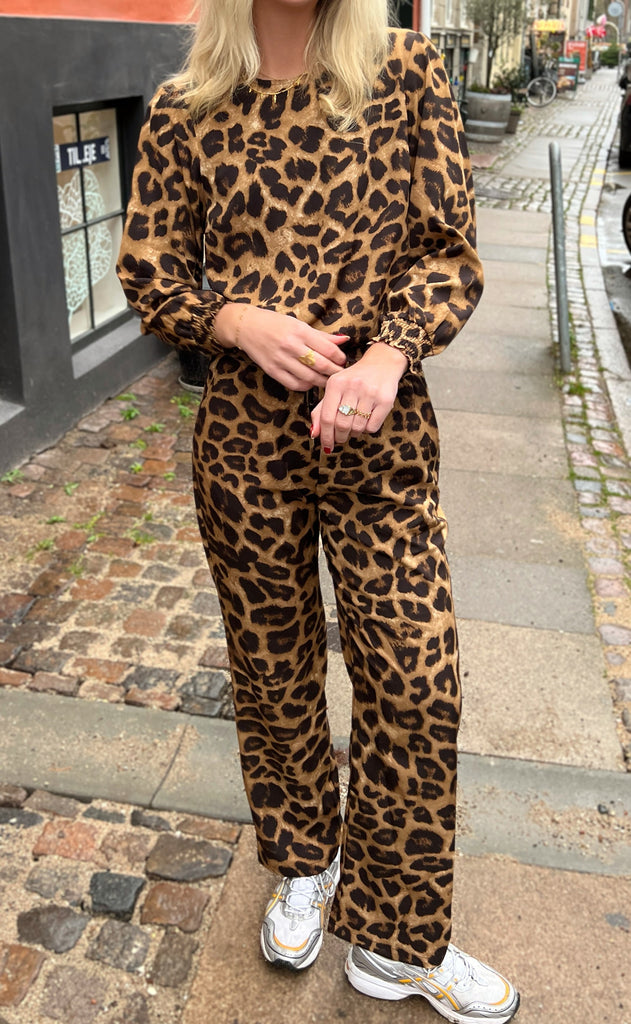 INA Copenhagen Bluse - Chili - Leopard