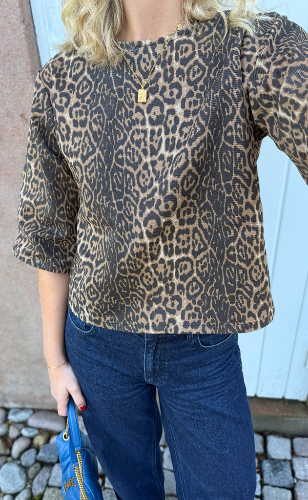 INA Copenhagen Bluse - Lara - Leopard