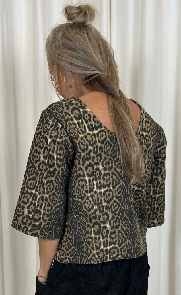 INA Copenhagen Bluse - Lara - Leopard