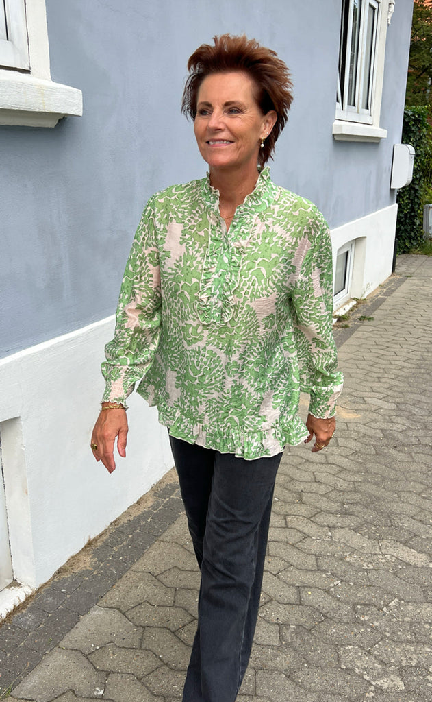 INA Copenhagen Bluse - Pia - Green Dream