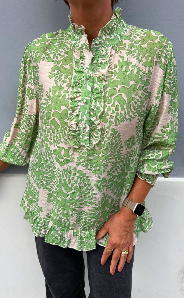 INA Copenhagen Bluse - Pia - Green Dream