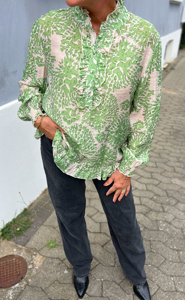 INA Copenhagen Bluse - Pia - Green Dream