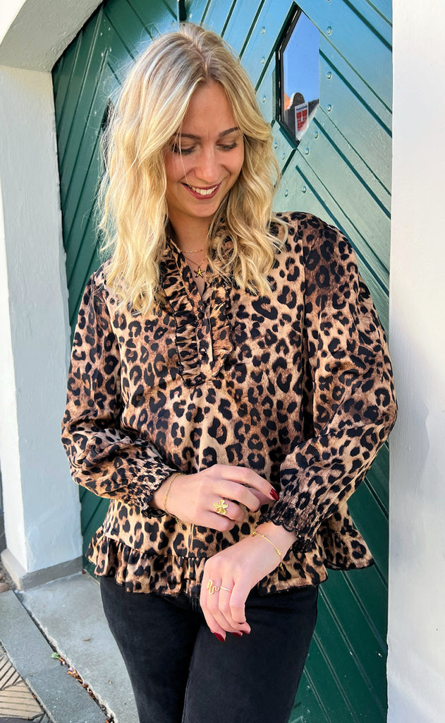 INA Copenhagen Bluse - Pia - Leopard