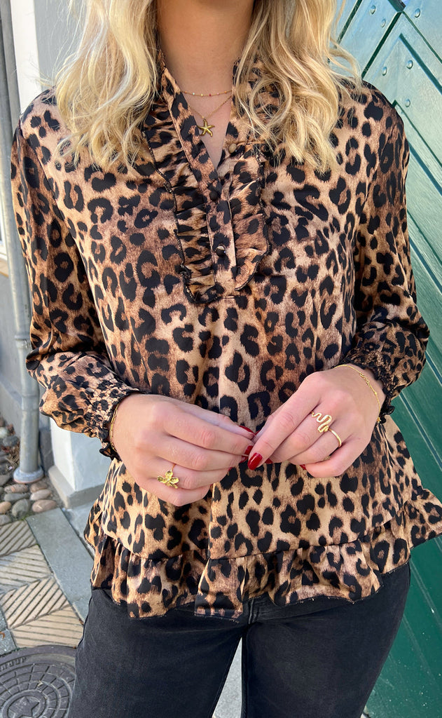 INA Copenhagen Bluse - Pia - Leopard