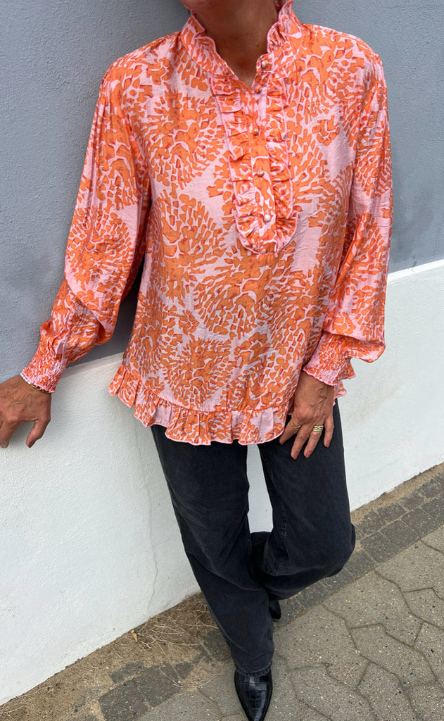 INA Copenhagen Bluse - Pia - Orange Dream