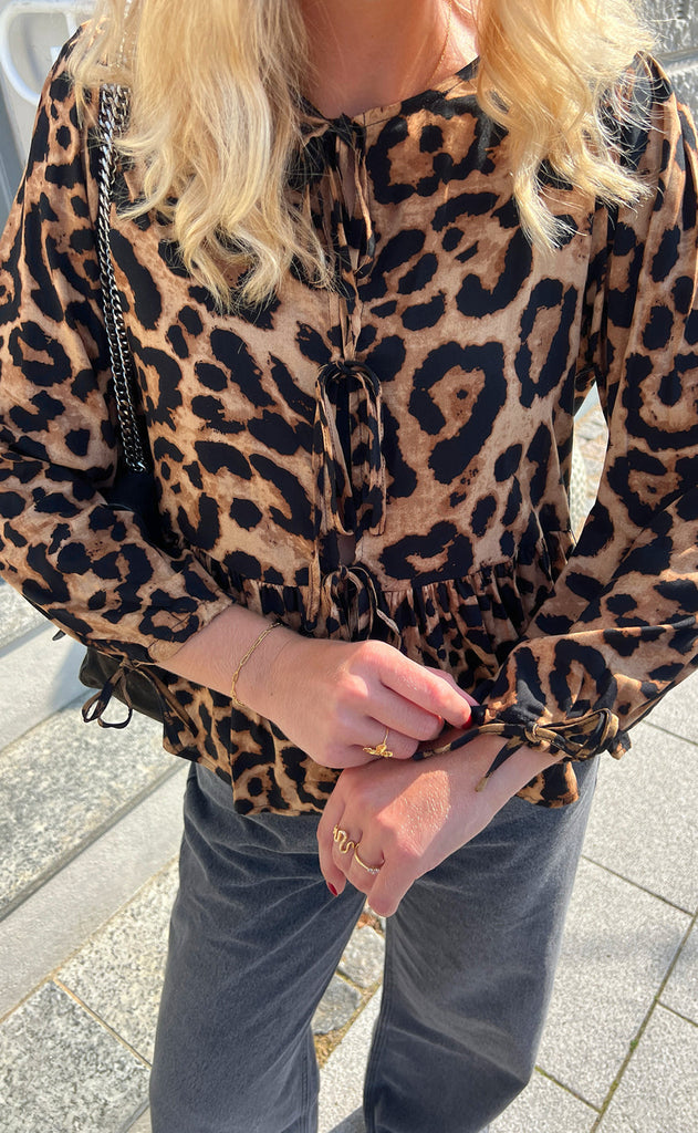 INA Copenhagen Bluse - Poplin - Leopard