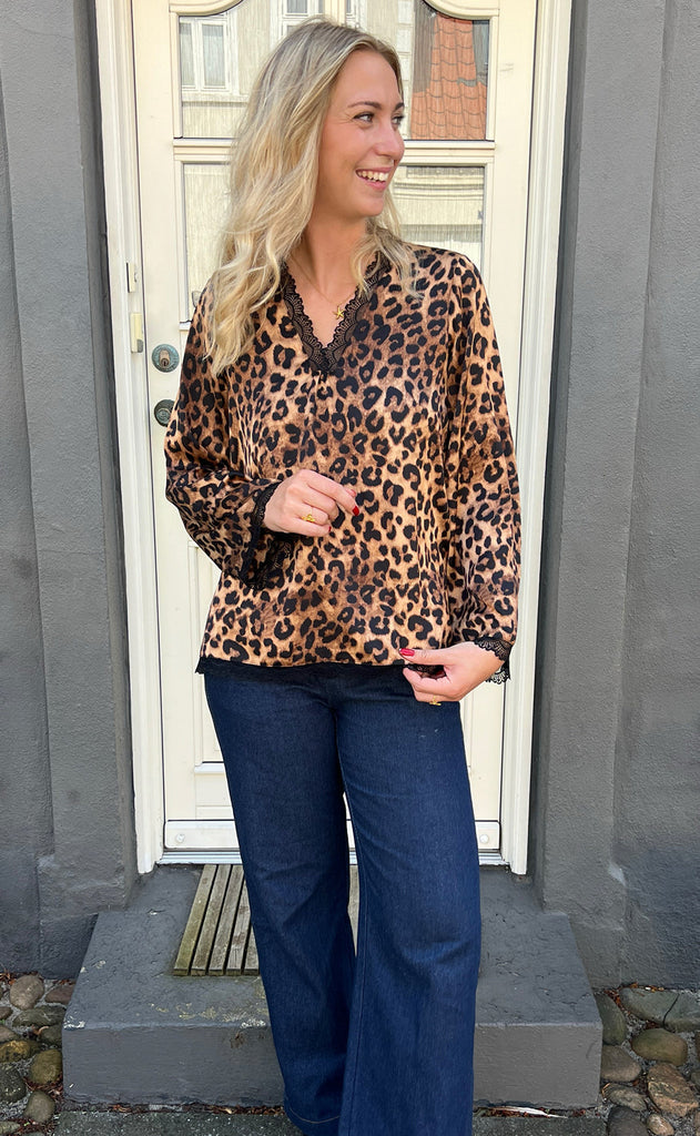 INA Copenhagen Bluse - Safina - Leopard