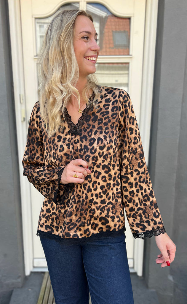 INA Copenhagen Bluse - Safina - Leopard