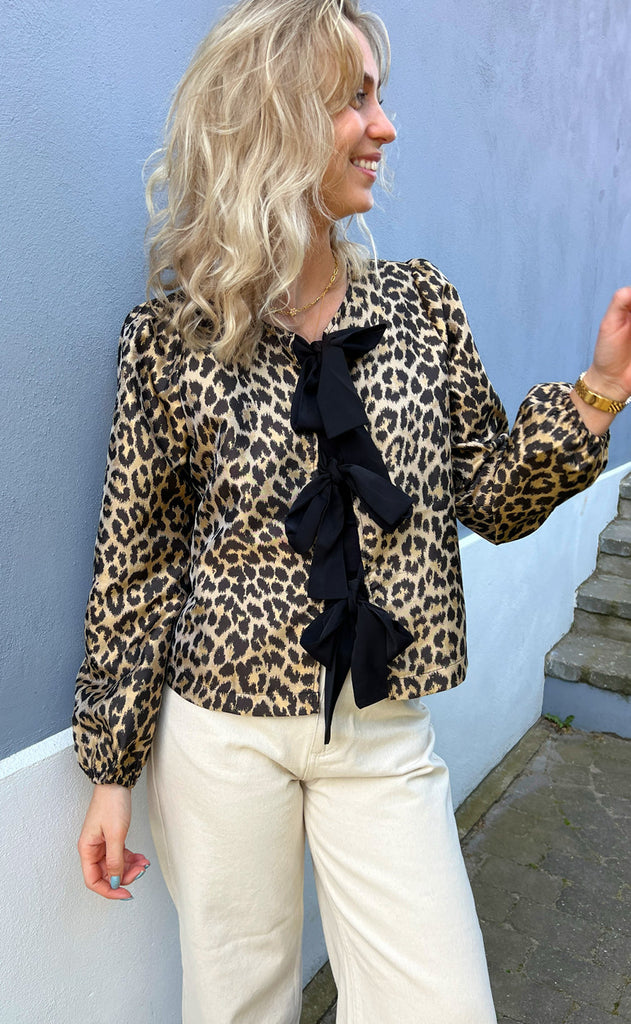 INA Copenhagen Bluse - Sussi - Shiny Leopard