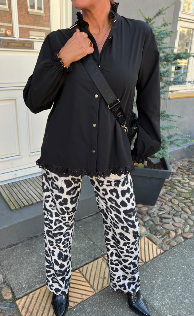 INA Copenhagen Bukser - Ida - Grey Leopard