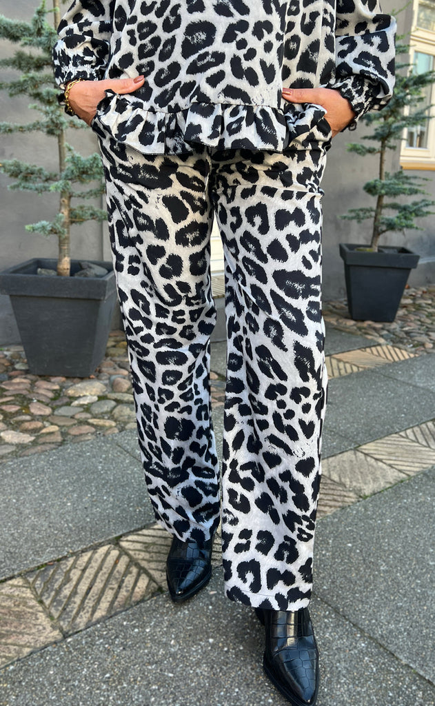 INA Copenhagen Bukser - Ida - Grey Leopard