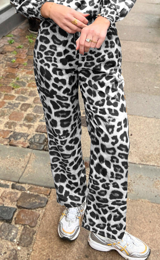 INA Copenhagen Bukser - Ida - Grey Leopard