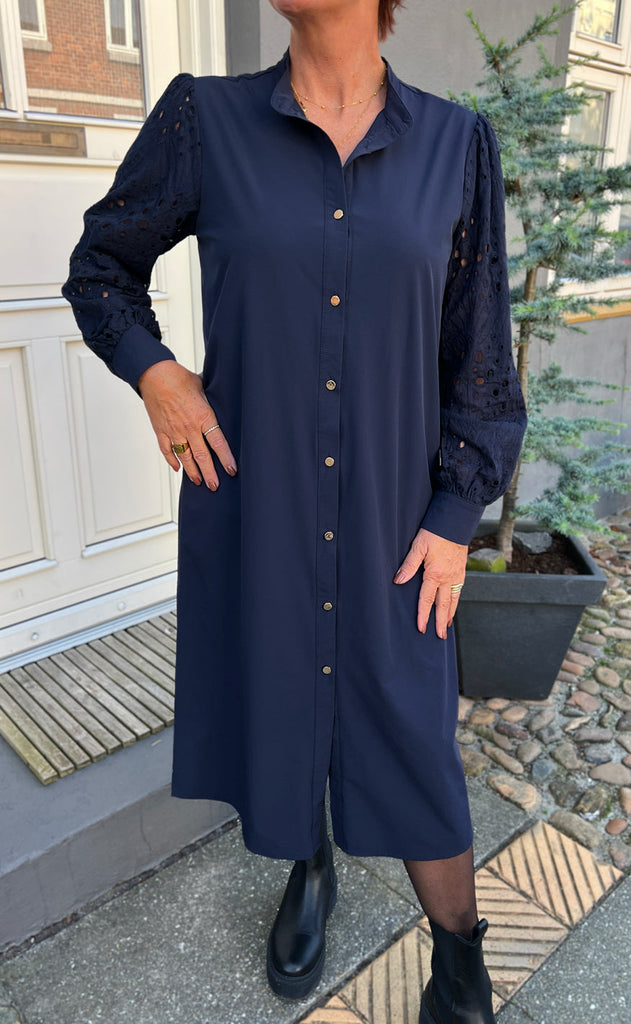 INA Copenhagen Kjole - Demi - Navy Blue