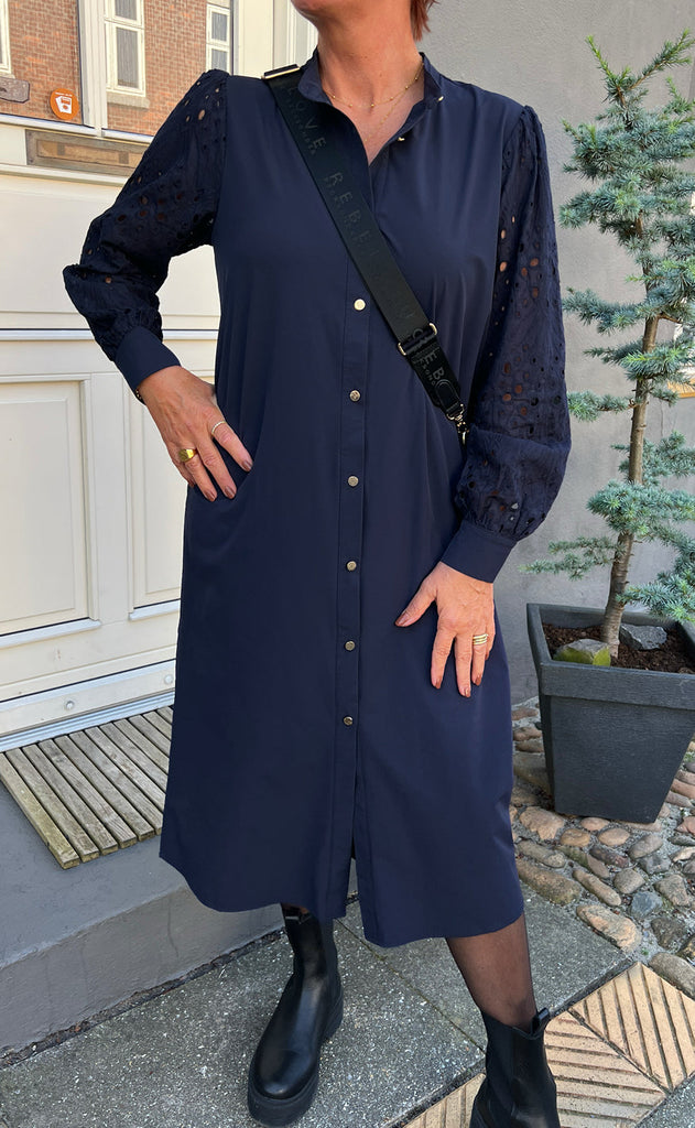 INA Copenhagen Kjole - Demi - Navy Blue