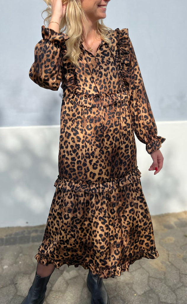 INA Copenhagen Kjole - Elina - Leopard