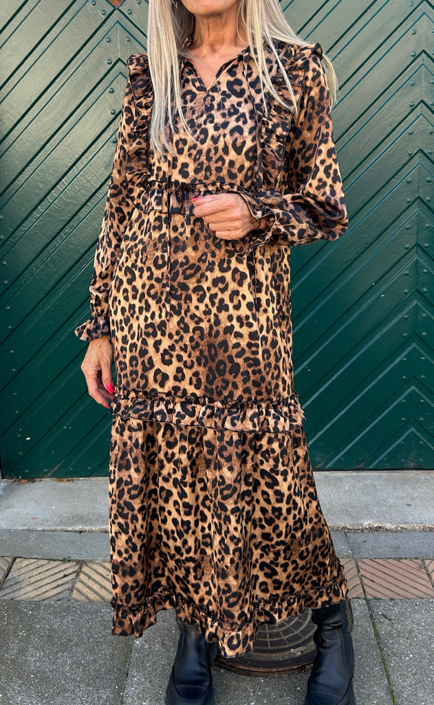 INA Copenhagen Kjole - Elina - Leopard