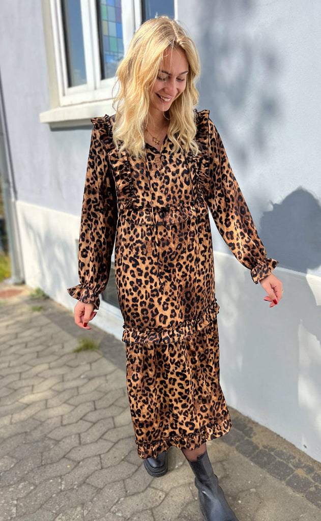 INA Copenhagen Kjole - Elina - Leopard