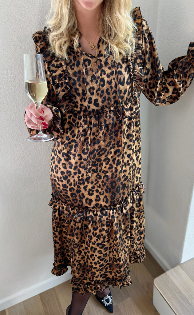 INA Copenhagen Kjole - Elina - Leopard