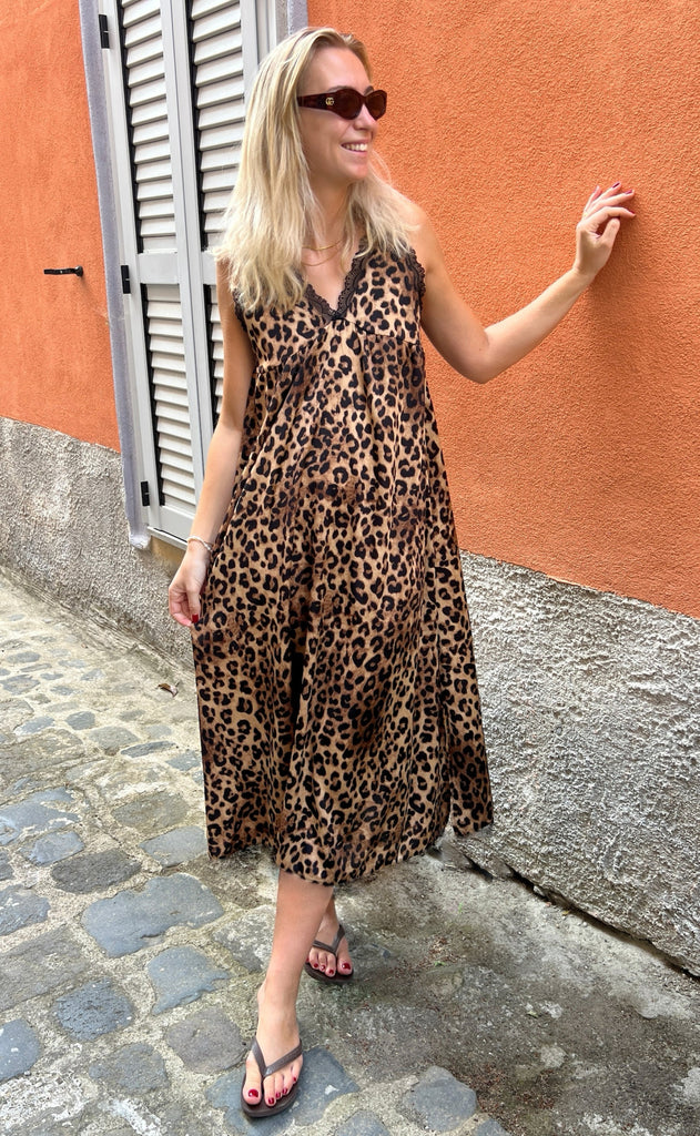 INA Copenhagen Kjole - Nellie - Leopard