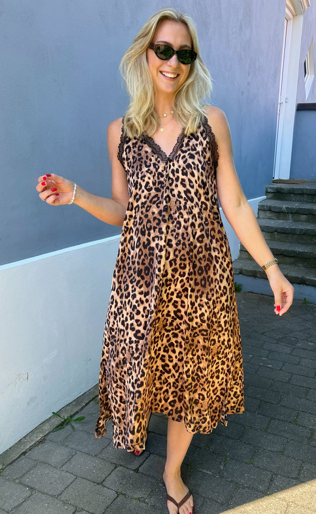 INA Copenhagen Kjole - Nellie - Leopard