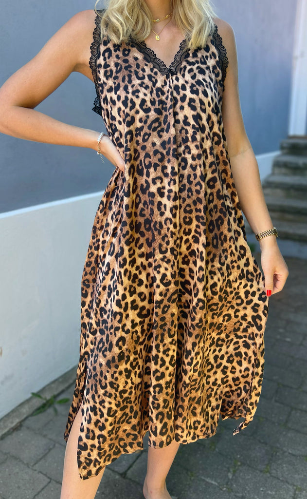 INA Copenhagen Kjole - Nellie - Leopard