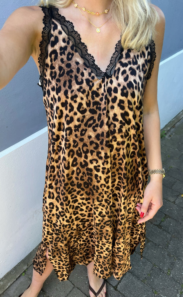 INA Copenhagen Kjole - Nellie - Leopard