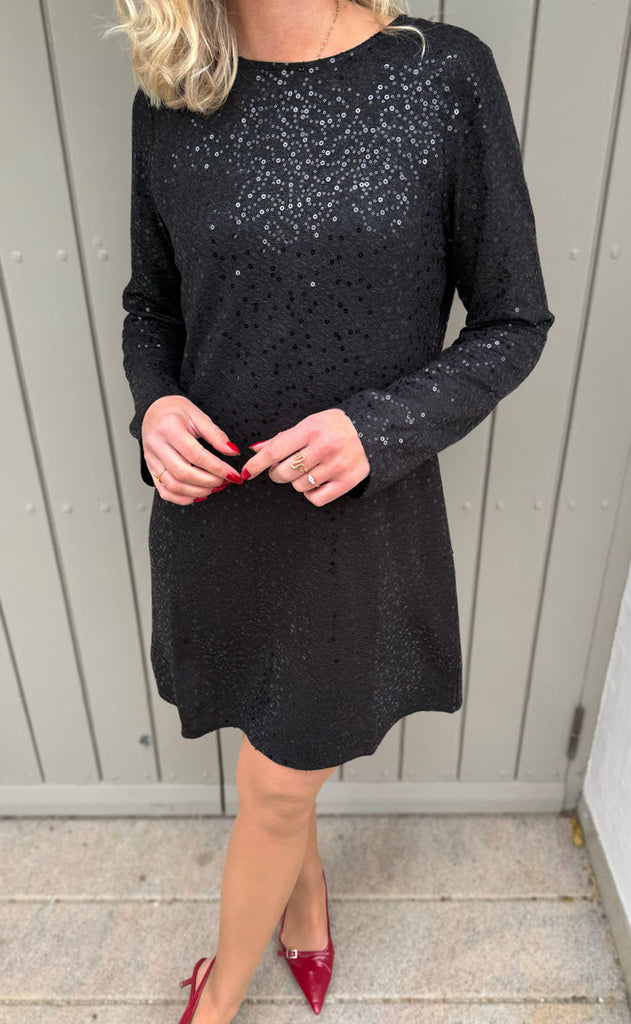 INA Copenhagen Kjole - Sima - Black Sequin