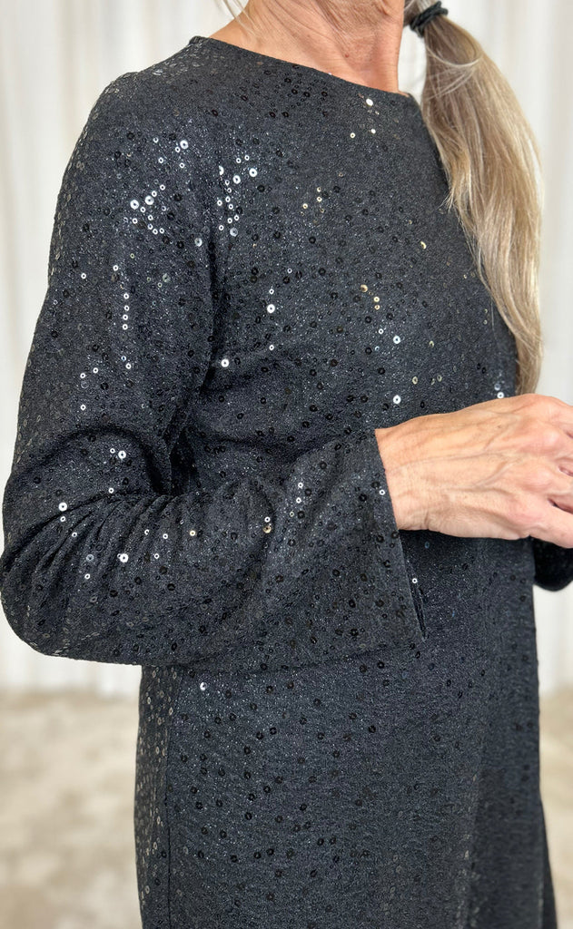 INA Copenhagen Kjole - Sima - Black Sequin