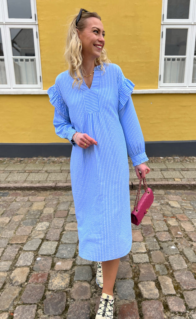 INA Copenhagen Kjole - Wilja - Blue Striped