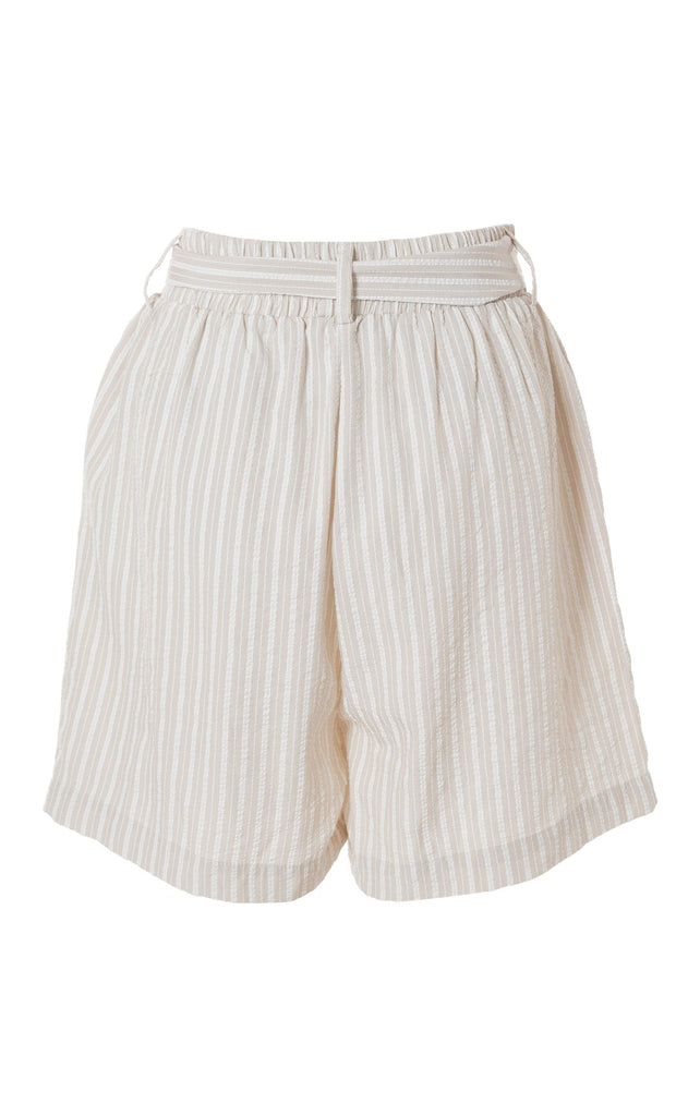 INA Copenhagen Shorts - Grace - Camel/White Stripe