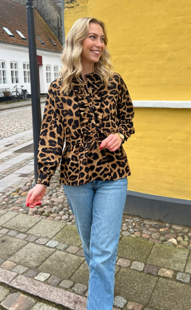 INA Copenhagen Skjorte - Evie - Leopard