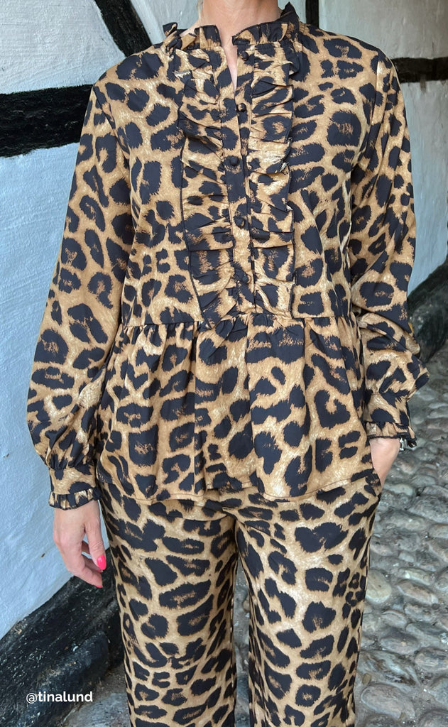 INA Copenhagen Skjorte - Evie - Leopard