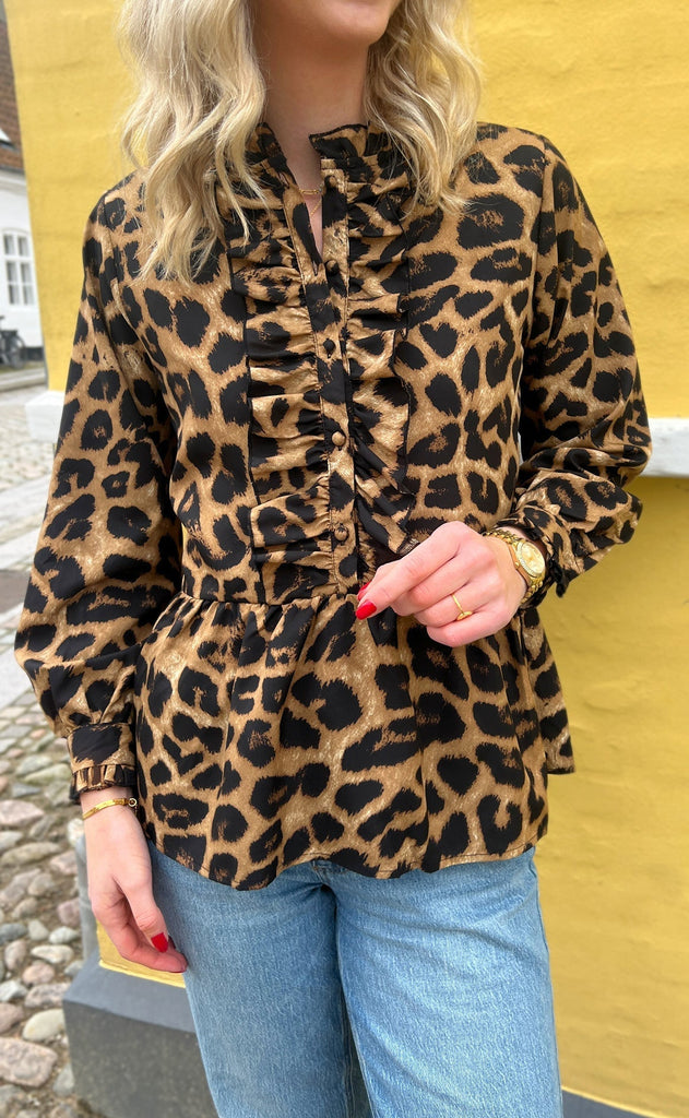 INA Copenhagen Skjorte - Evie - Leopard