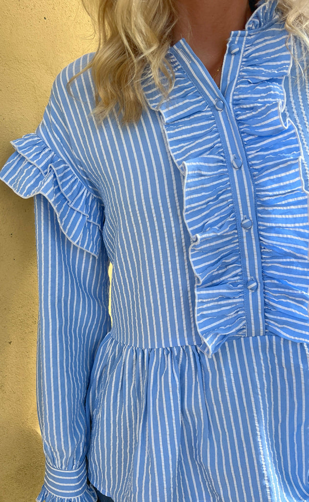 INA Copenhagen Skjorte - Frida - Blue Striped