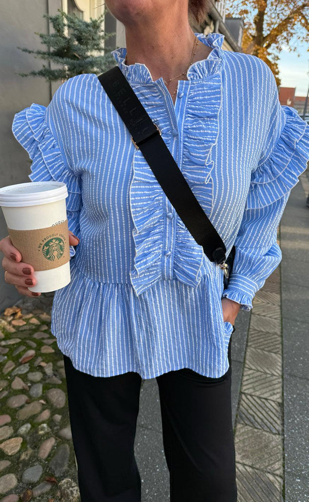 INA Copenhagen Skjorte - Frida - Blue Striped