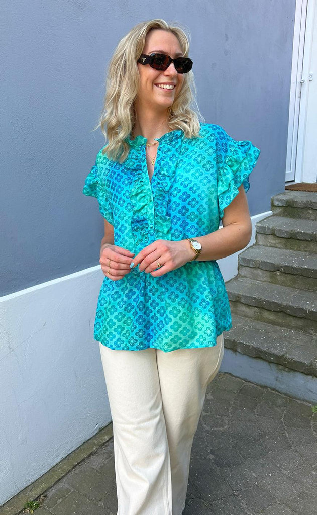 INA Copenhagen Top - Freya - Aqua