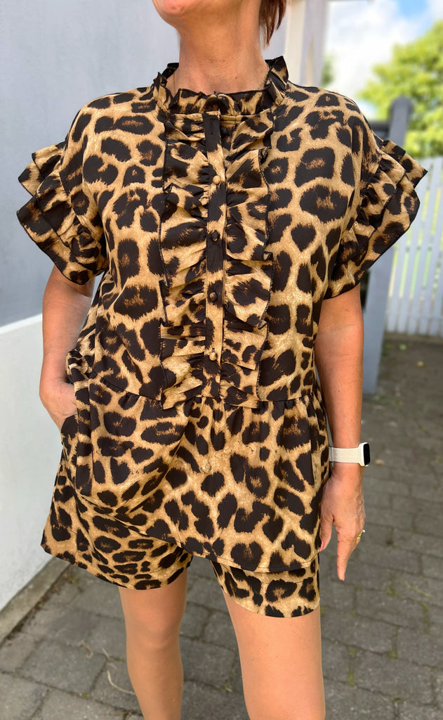 INA Copenhagen Top - Freya - Leopard