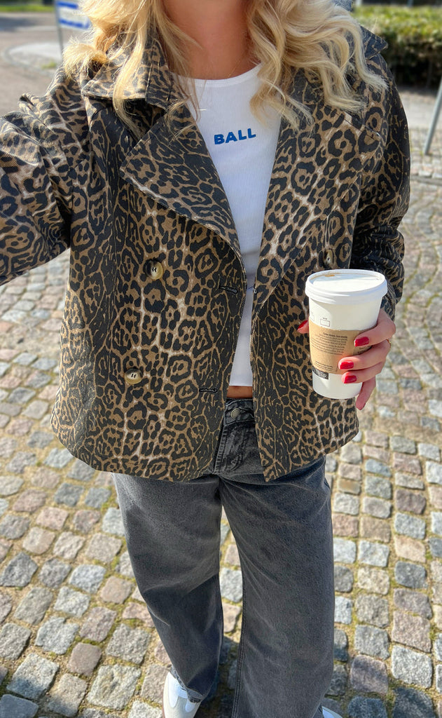 INA Copenhagen Trenchcoat / Jakke - Sally - Leopard