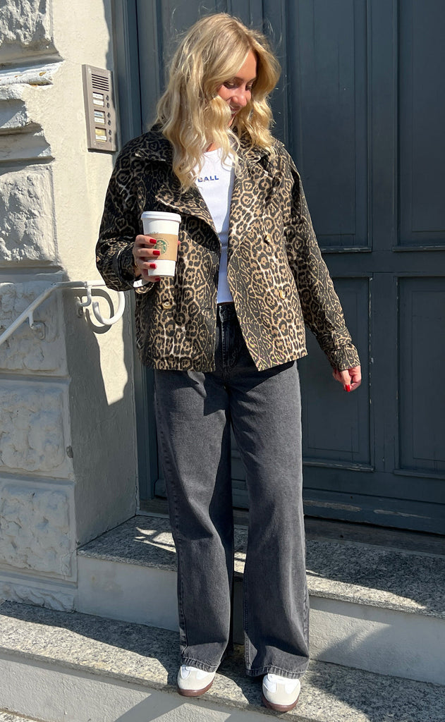 INA Copenhagen Trenchcoat / Jakke - Sally - Leopard