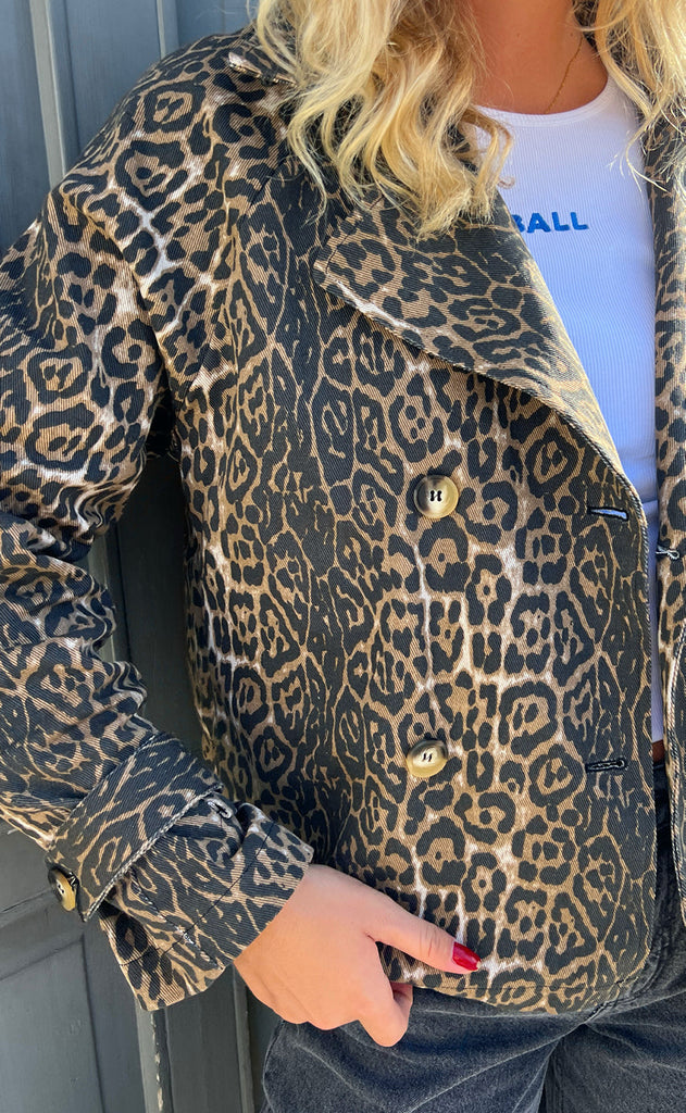 INA Copenhagen Trenchcoat / Jakke - Sally - Leopard