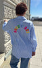 Say INA Copenhagen Skjorte - Good Vibes - Blue Striped