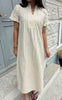 Say INA Copenhagen Kjole - Weronica - Beige Striped