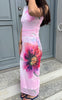 Say INA Copenhagen Kjole - Anna Mesh - Big Pink Flowers