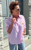Say INA Copenhagen Skjorte - Good Vibes - Pink Striped