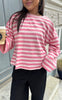 Say INA Copenhagen Bluse - Emilia - Pink Striped