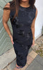 Say INA Copenhagen Kjole - Anna Mesh - Black 3D Flowers
