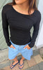Say INA Copenhagen Bluse - Linea - Black