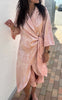 Say INA Copenhagen Kjole - Mila Wrap - Exclusive Rosy Flowers